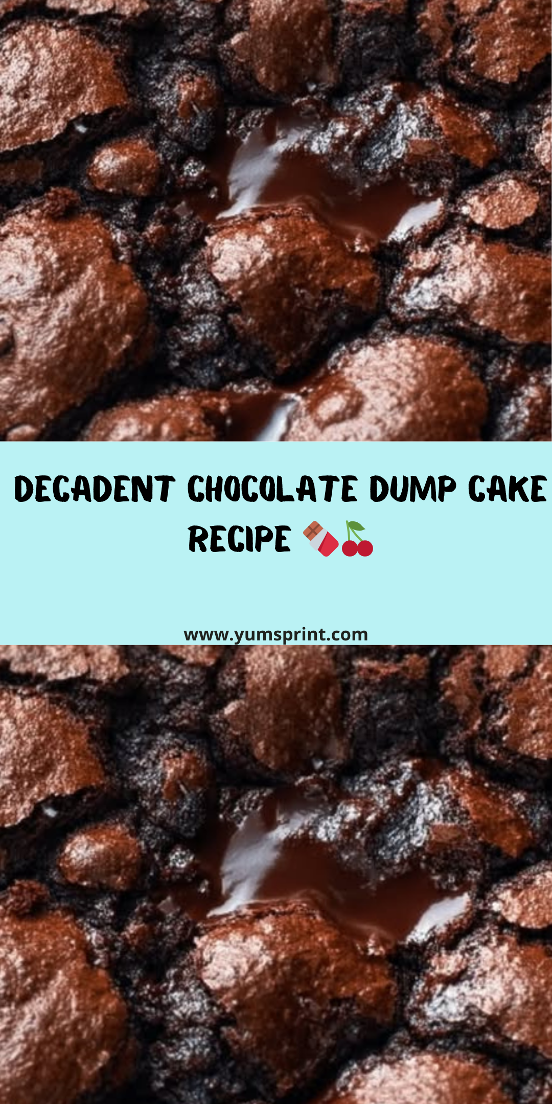 Chocolate Dump Cake Recipe 3 Chocolate Dump Cake Recipe - Recipe Image