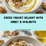 Yiaourti me Meli kai Karidia Recipe