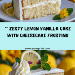 Homemade Ultimate Rich Lemon Vanilla Cake recipe