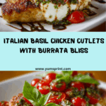 Cutlets with Tomato and Burrata Topping Recipe