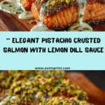 Pistachio Crusted Salmon with Lemon Dill Sauce Recipe