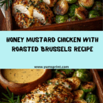 Honey Mustard Chicken with Roasted Brussels Recipe