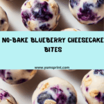 No-Bake Blueberry Cheesecake Protein Bites Recipe