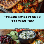 Sweet Potato & Feta Mezze Tray with Garlic Pita Recipe