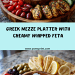 Greek Mezze Platter with Whipped Feta & Olives Recipe