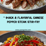 Chinese Pepper Steak with Onions Recipe