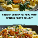 Shrimp Alfredo with Spinach Recipe
