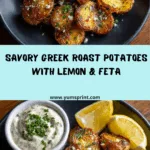 Lemon and Feta with Creamy Garlic Sauce Recipe