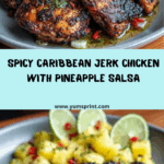 Caribbean Jerk Chicken with Pineapple Salsa Recipe