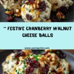 Cranberry Walnut Cheese Balls – A Holiday Favorite Recipe