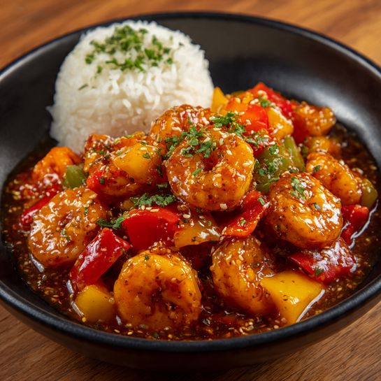 Shrimp and Pepper Stir-Fry Recipe 2 Shrimp and Pepper Stir-Fry Recipe - Recipe Image