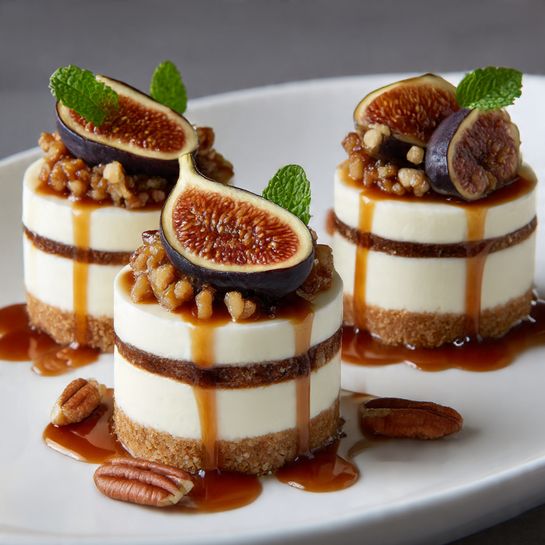 Fig & Pecan Dream Towers with Maple Drizzle Recipe