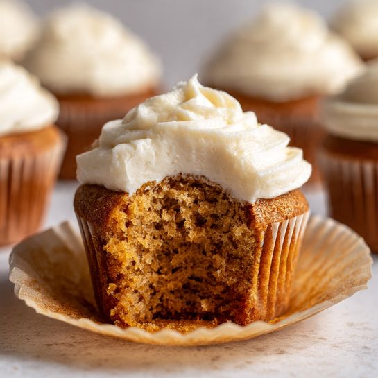 Christmas Pumpkin Cupcakes Recipe - Recipe Image