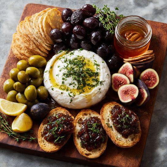 Fig & Olive Tapenade Board with Soft Burrata Recipe