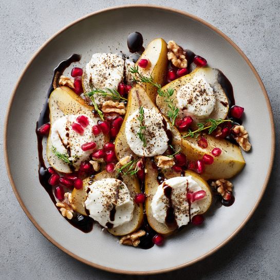 Caramelized Pear & Burrata Jewels Recipe - Recipe Image