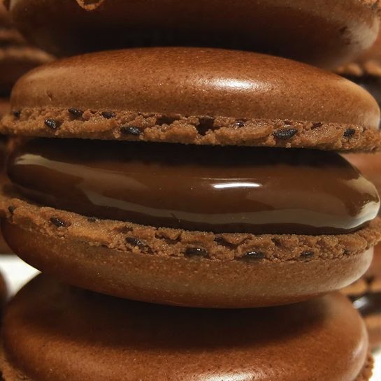 Chocolate Ganache Macarons Recipe 3 Chocolate Ganache Macarons Recipe - Recipe Image