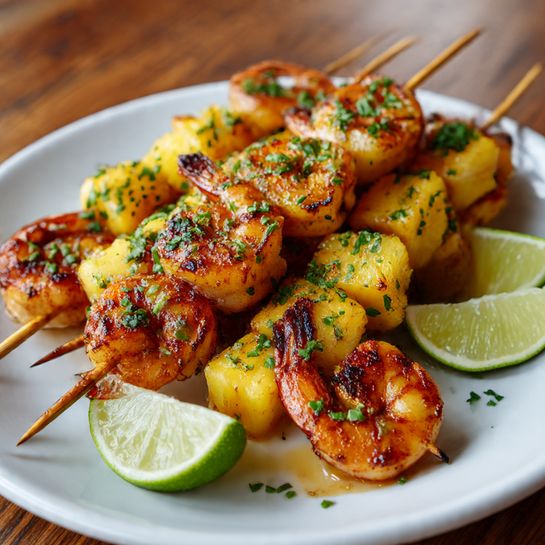 Pineapple Habanero Shrimp Kabobs Recipe