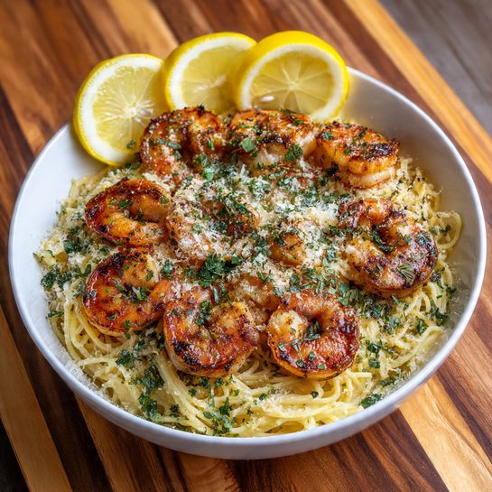 Shrimp Scampi with Angel Hair Pasta Recipe 3 Shrimp Scampi with Angel Hair Pasta Recipe - Recipe Image