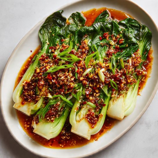 Quick Bok Choy with Ginger Chili Sauce Recipe - Recipe Image