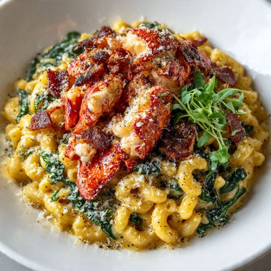 Lobster Alfredo with Spinach Recipe - Recipe Image