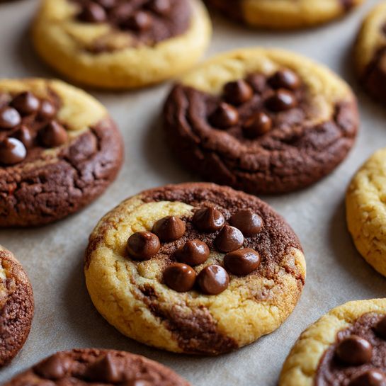 Marble Choco Swirl Cookies Recipe 2 Marble Choco Swirl Cookies Recipe - Recipe Image