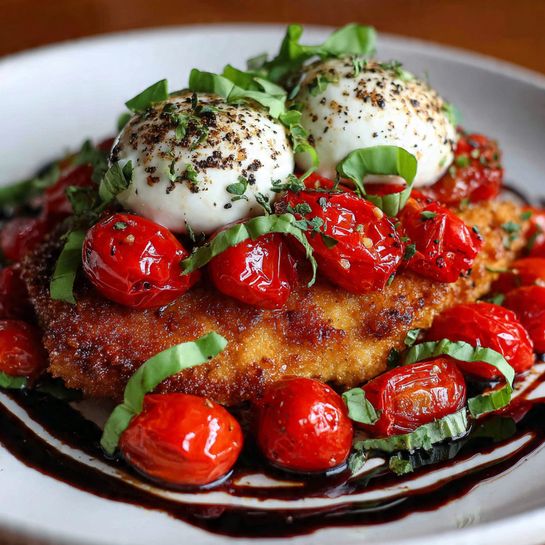 Place cooked chicken on a serving platter Recipe
