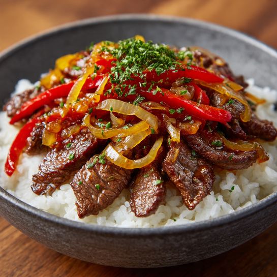 Chinese Pepper Steak with Onions Recipe 3 Chinese Pepper Steak with Onions Recipe - Recipe Image