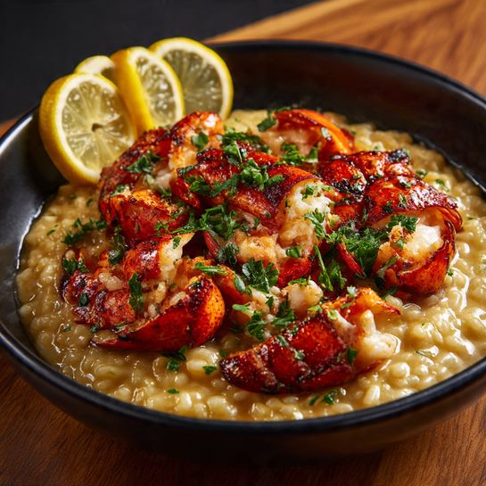Lemon Butter Lobster Risotto Recipe 3 Lemon Butter Lobster Risotto Recipe - Recipe Image