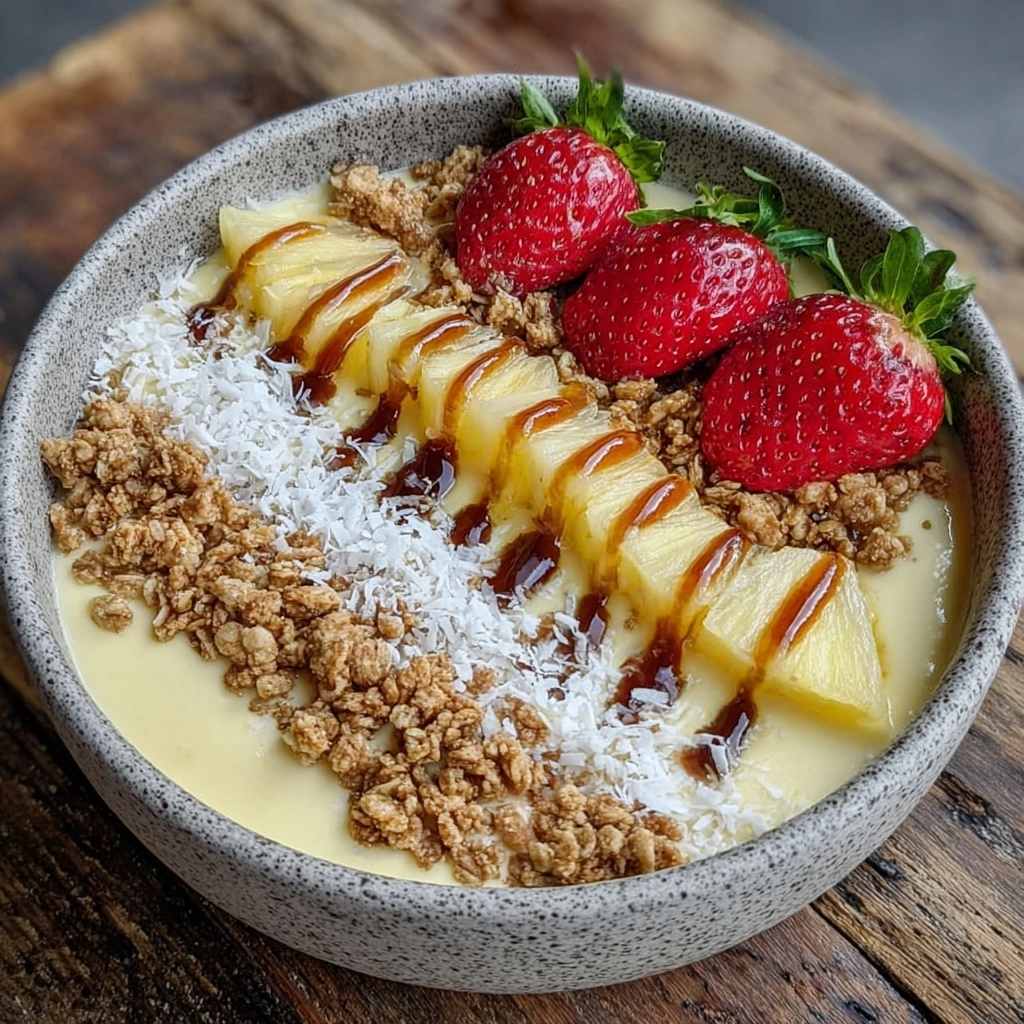 Coconut Pineapple Smoothie Bowl Recipe
