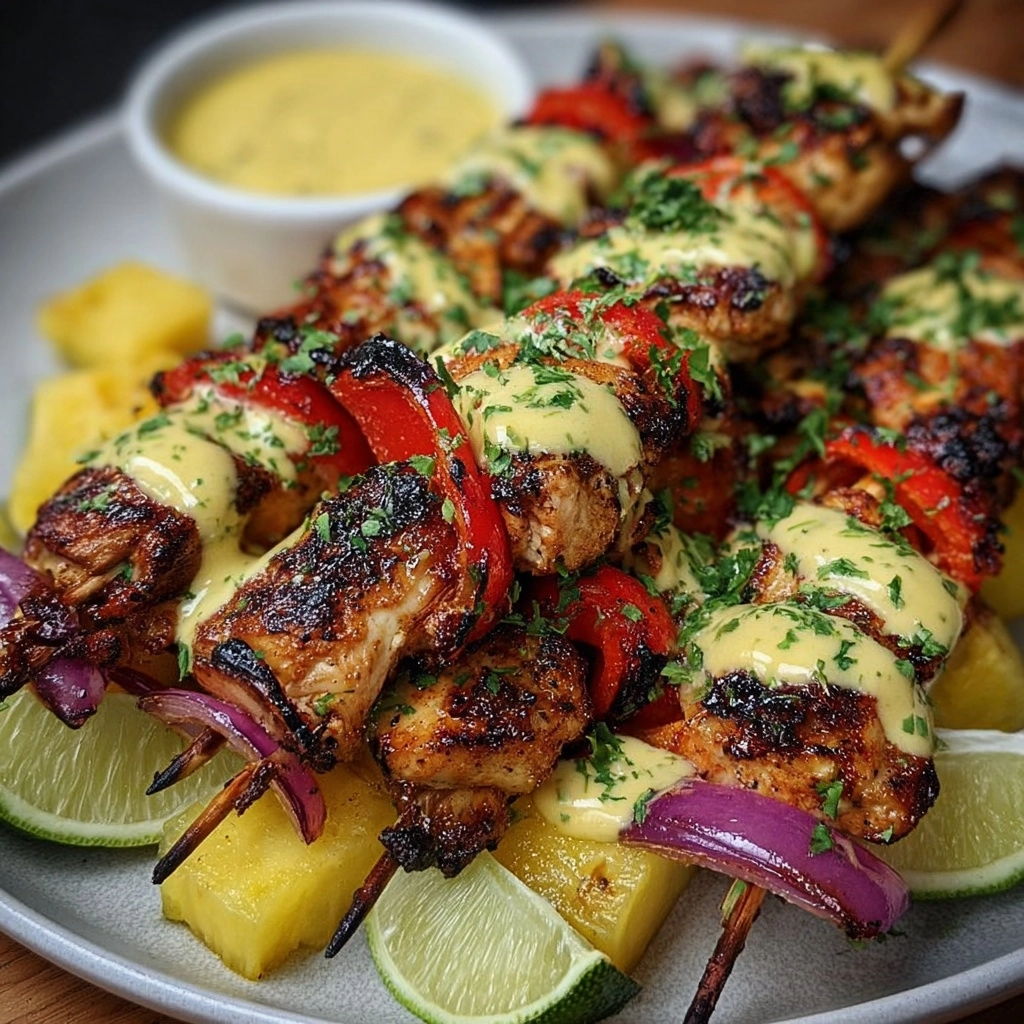 Mango Habanero Chicken Skewers Recipe