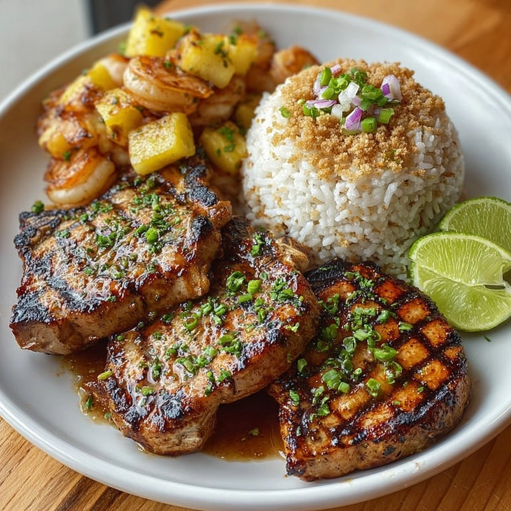 Tropical Jerk Pork Chops Recipe 2 Tropical Jerk Pork Chops Recipe - Recipe Image