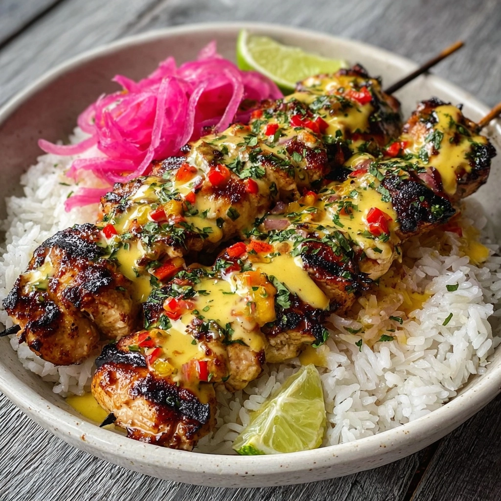 Mango Habanero Chicken Skewers Recipe 2 Mango Habanero Chicken Skewers Recipe - Recipe Image