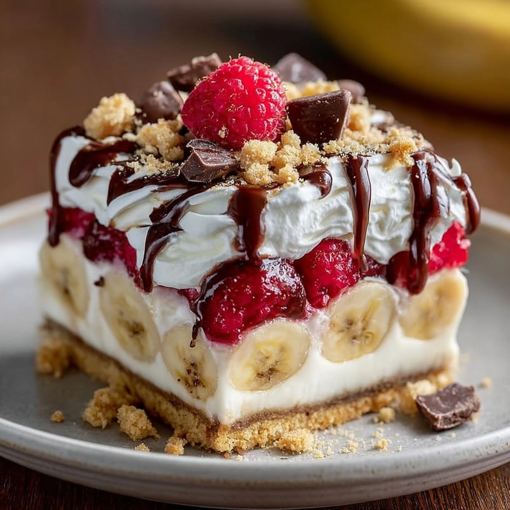 No-Bake Banana Split Cake Recipe