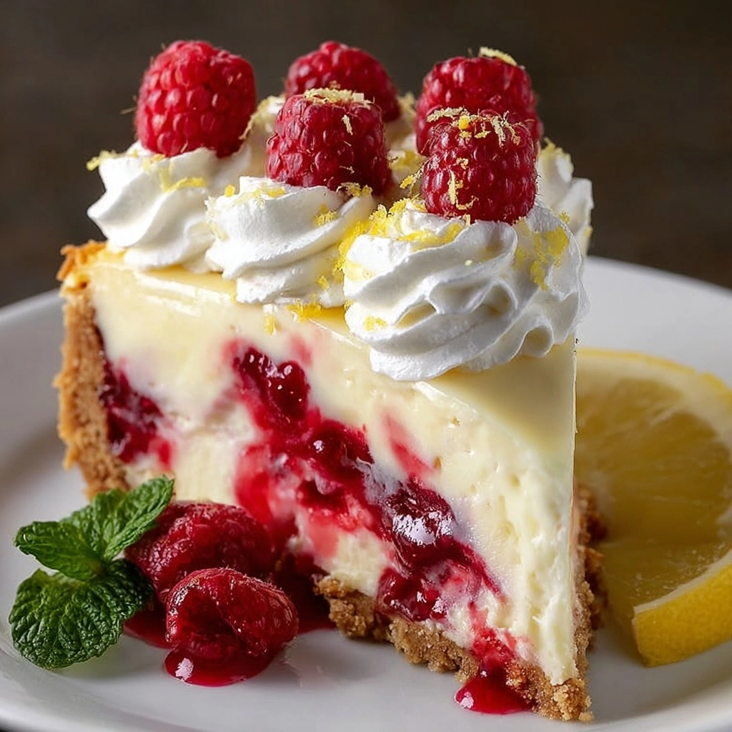 Refreshing Lemon Raspberry Cheesecake Recipe 3 Refreshing Lemon Raspberry Cheesecake Recipe - Recipe Image