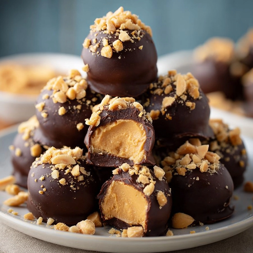 Peanut Butter Balls Recipe 2 Peanut Butter Balls Recipe - Recipe Image