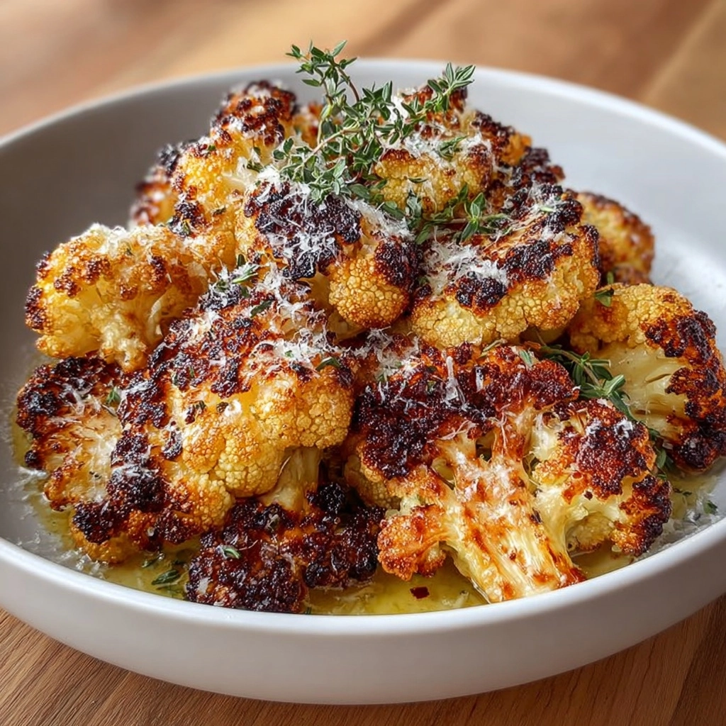 Crispy Parmesan Roasted Cauliflower Recipe - Recipe Image
