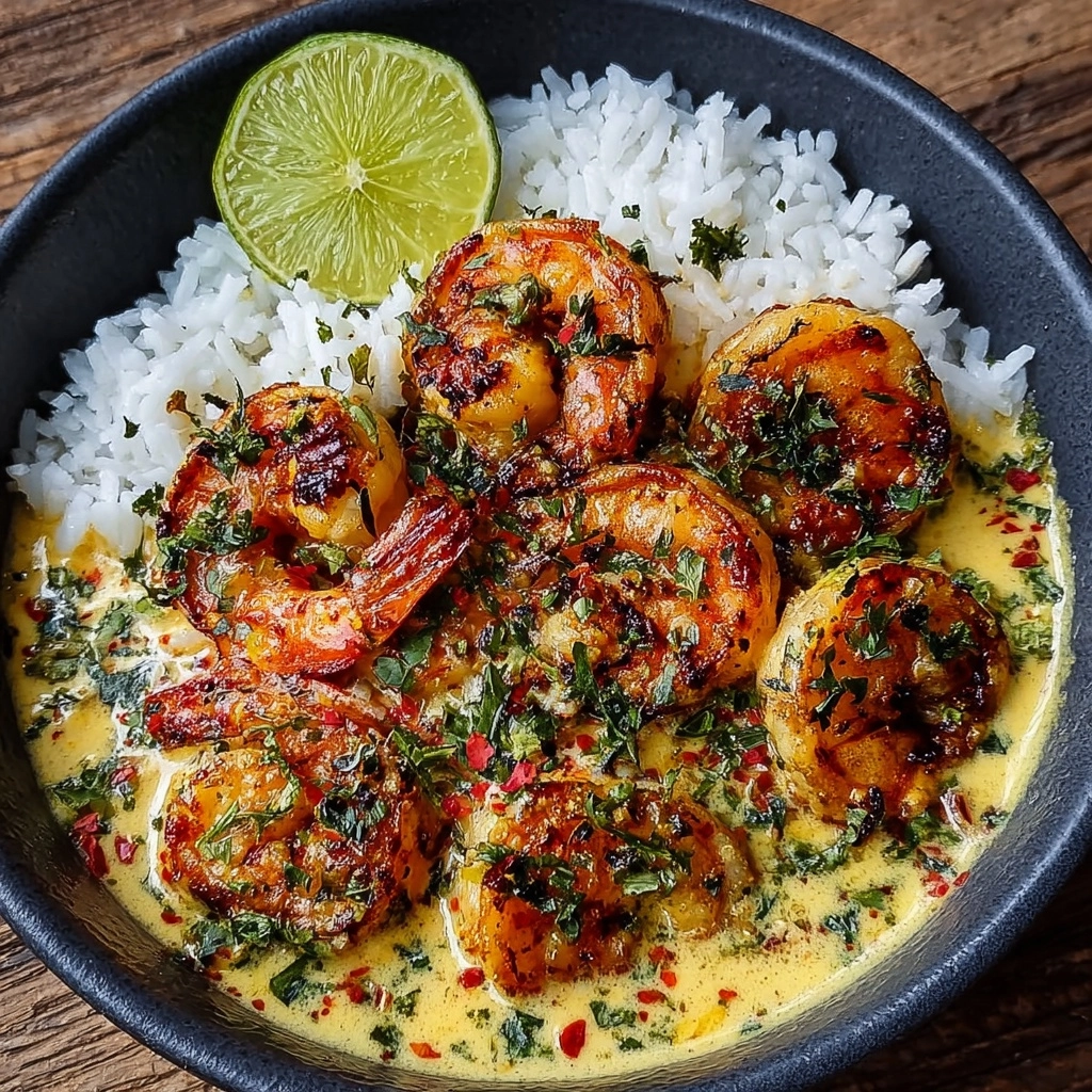Coconut Curry Shrimp with Jasmine Rice Recipe - Recipe Image