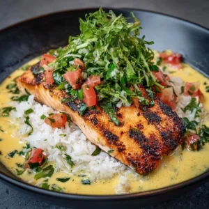 Coconut Curry Salmon with Jasmine Rice Recipe