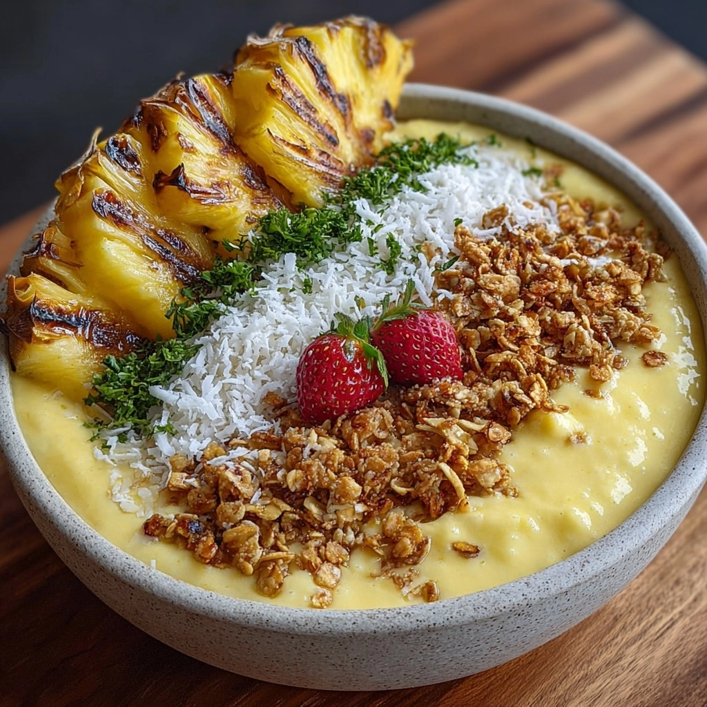 Coconut Pineapple Smoothie Bowl Recipe 2 Coconut Pineapple Smoothie Bowl Recipe - Recipe Image