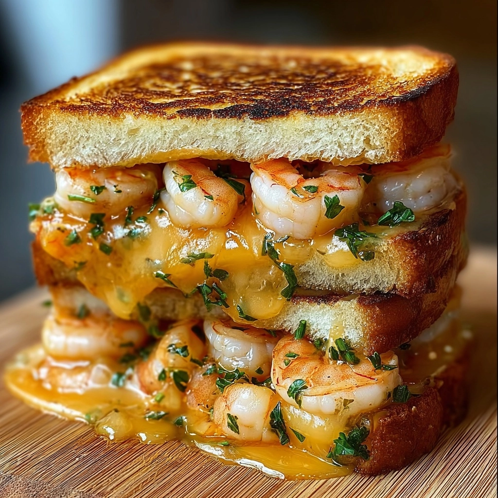 Shrimp and Cheese Grilled Sandwich Recipe - Recipe Image
