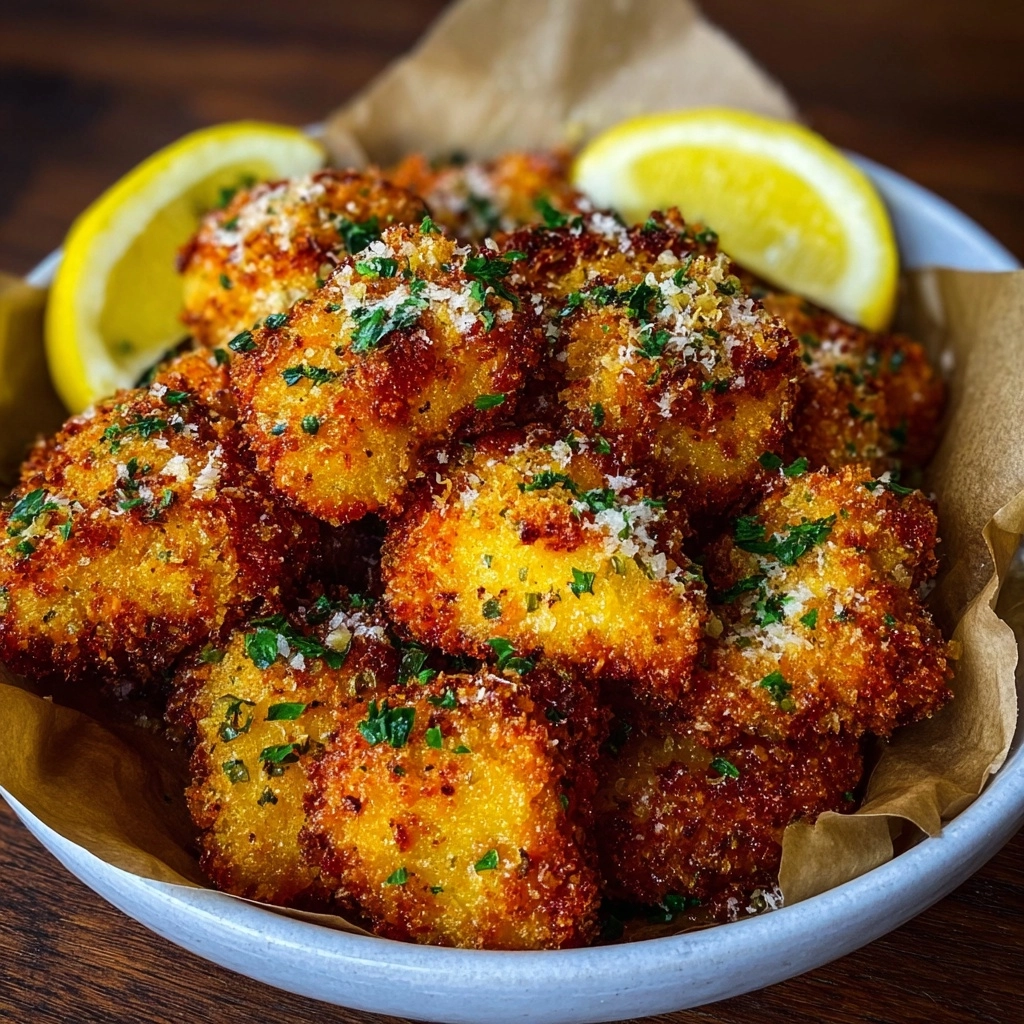 Zesty Lemon Garlic Chicken Nuggets Recipe