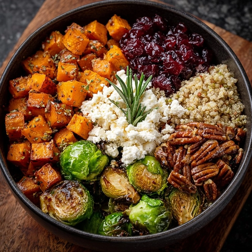 Sweet Potato & Brussels Sprouts Grain Bowl Recipe - Recipe Image