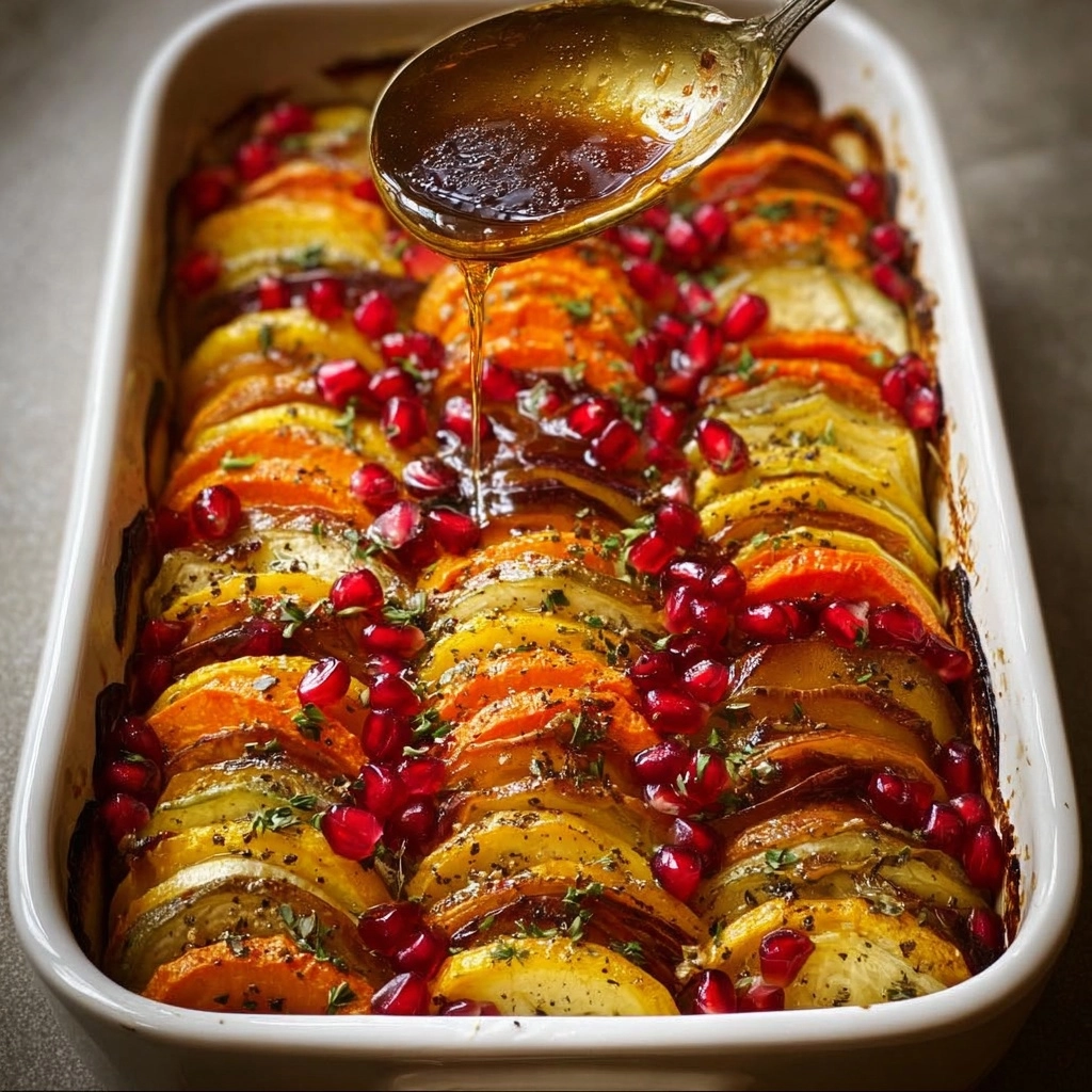 pkin Bake with Pomegranate-Honey Drizzle Recipe - Recipe Image