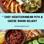 Rustic Mediterranean Pita and Cheese Board Recipe