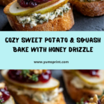 Carrot Bake with Cranberry-Honey Drizzle Recipe