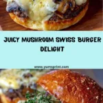 Mushroom Swiss Burger Recipe
