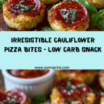 Cauliflower Pizza Bites Recipe