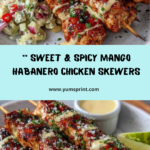 Mango Habanero Chicken Skewers Recipe