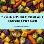 Greek Appetizer Board with Tzatziki and Pita Chips Recipe