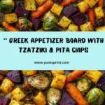 Greek Appetizer Board with Tzatziki and Pita Chips Recipe